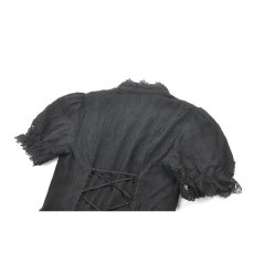 画像12: Vintage Lolita Blouse / BLACK / トップス【DARK IN LOVE】 (12)
