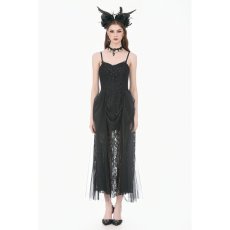 画像6: Dark Rite Gothic Lace and Mesh Long Dress / ワンピース【DARK IN LOVE】 (6)
