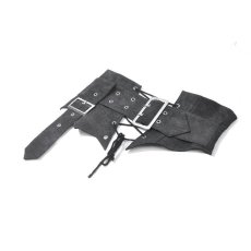 画像8: Double-Buckle Lace-up Asymmetrical Corset Belt / コルセット【DARK IN LOVE】 (8)