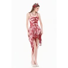 画像8: Bloody Romance - Gothic Asymmetric Tiered Dress / ワンピース【DARK IN LOVE】 (8)