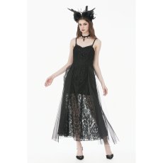 画像9: Dark Rite Gothic Lace and Mesh Long Dress / ワンピース【DARK IN LOVE】 (9)