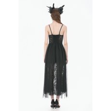 画像10: Dark Rite Gothic Lace and Mesh Long Dress / ワンピース【DARK IN LOVE】 (10)