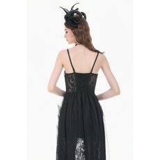 画像8: Dark Rite Gothic Lace and Mesh Long Dress / ワンピース【DARK IN LOVE】 (8)