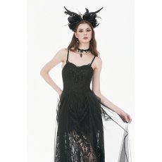 画像5: Dark Rite Gothic Lace and Mesh Long Dress / ワンピース【DARK IN LOVE】 (5)