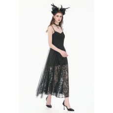 画像7: Dark Rite Gothic Lace and Mesh Long Dress / ワンピース【DARK IN LOVE】 (7)