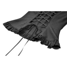 画像16: Victorian Gothic Black Blouse with Ruffled Stand Collar / トップス【DARK IN LOVE】 (16)