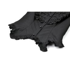 画像11: Retro Victorian Lace Ruffle Puff Sleeve Slim Blouse / トップス【DARK IN LOVE】 (11)