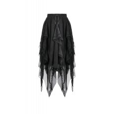 画像2: Shadow Mist Layered Mesh Long Skirt / スカート【DARK IN LOVE】 (2)