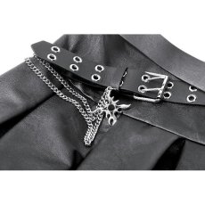 画像11: Punk Double Belt Pleated Skirt / スカート【DARK IN LOVE】 (11)