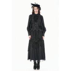 画像7: Gothic Victorian Blouse with Rose Jacquard / トップス【DARK IN LOVE】 (7)