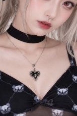 画像1: CRIMSON HEART NECKLACE / ネックレス【Banned Apparel】 (1)