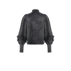 画像3: Gothic Victorian Blouse with Rose Jacquard / トップス【DARK IN LOVE】 (3)