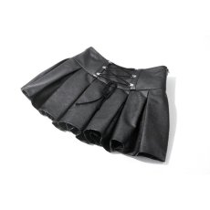 画像14: Punk Double Belt Pleated Skirt / スカート【DARK IN LOVE】 (14)