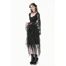 画像7: Shadow Mist Layered Mesh Long Skirt / スカート【DARK IN LOVE】 (7)
