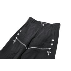 画像13: Urban Mobility Cross-Zip Wide-Leg Cargo Pants / パンツ【DARK IN LOVE】 (13)