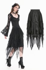 画像1: Shadow Mist Layered Mesh Long Skirt / スカート【DARK IN LOVE】 (1)