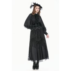 画像8: Gothic Victorian Blouse with Rose Jacquard / トップス【DARK IN LOVE】 (8)