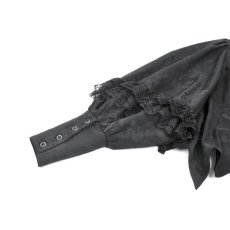 画像12: Gothic Victorian Blouse with Rose Jacquard / トップス【DARK IN LOVE】 (12)