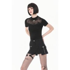画像5: Sheer Spiderweb Mesh Short Sleeve Top / トップス【DARK IN LOVE】 (5)