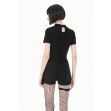 画像9: Sheer Spiderweb Mesh Short Sleeve Top / トップス【DARK IN LOVE】 (9)