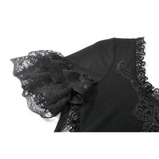画像11: Lace Embroidery Panel Fitted Top / トップス【DARK IN LOVE】 (11)