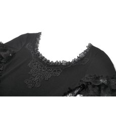 画像9: Lace Embroidery Panel Fitted Top / トップス【DARK IN LOVE】 (9)