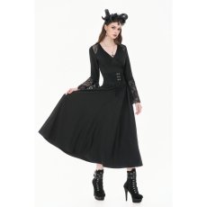 画像8: Lace-Paneled Shoulders and Dramatic Flare Sleeves / トップス【DARK IN LOVE】 (8)