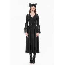 画像6: Lace-Paneled Shoulders and Dramatic Flare Sleeves / トップス【DARK IN LOVE】 (6)