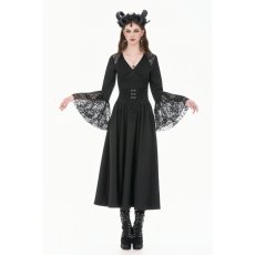 画像10: Lace-Paneled Shoulders and Dramatic Flare Sleeves / トップス【DARK IN LOVE】 (10)