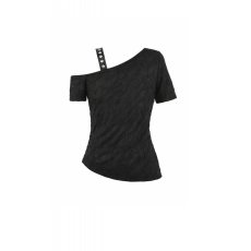 画像3: Studded Cross Straps Asymmetric Tops / トップス【DARK IN LOVE】 (3)