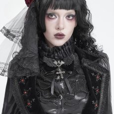 画像2: Bat Cross Bowknot Hairpin / ヘアピン / ブローチ【Devil Fashion】 (2)