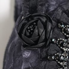画像10: Gothic Lace-Trimmed Rose Cross Bag / BLACK / ハンドバッグ【Devil Fashion】 (10)