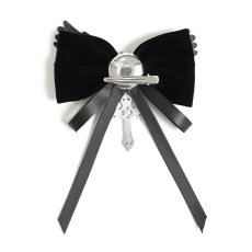 画像7: Bat Cross Bowknot Hairpin / ヘアピン / ブローチ【Devil Fashion】 (7)