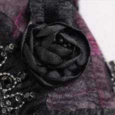 画像10: Gothic Lace-Trimmed Rose Cross Bag / RED / ハンドバッグ【Devil Fashion】 (10)
