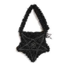 画像1: Plush Pentacle Chained Crossbody Bag / ショルダーバッグ【Devil Fashion】 (1)