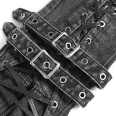 画像12: Frayed Raw Edge Ripped Flared Leg Warmers / レッグウォーマー【Devil Fashion】 (12)