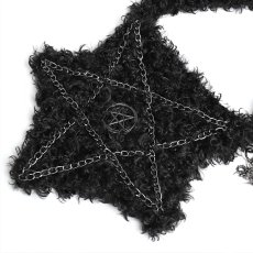 画像7: Plush Pentacle Chained Crossbody Bag / ショルダーバッグ【Devil Fashion】 (7)