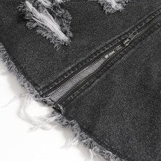 画像13: Frayed Raw Edge Ripped Flared Leg Warmers / レッグウォーマー【Devil Fashion】 (13)