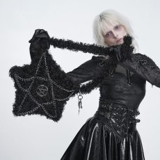 画像2: Plush Pentacle Chained Crossbody Bag / ショルダーバッグ【Devil Fashion】 (2)