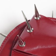 画像10: Red Heart with Pentacle and Spikes Handbag / ハンドバッグ【Devil Fashion】 (10)