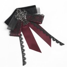 画像9: Gothic ribbon bow tie / ブローチ【Devil Fashion】 (9)