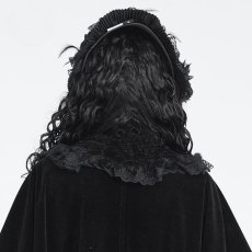 画像4: Cross Lace-Trimmed Velvet Neckwear / 付け襟【Devil Fashion】 (4)