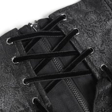 画像11: Ruffled Buckle Straps Lace-up Girdle / コルセットベルト【Devil Fashion】 (11)