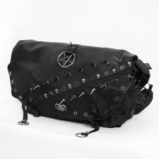 画像10: Punk-Studded Workwear style Crossbody Bag / ショルダーバッグ【Devil Fashion】 (10)