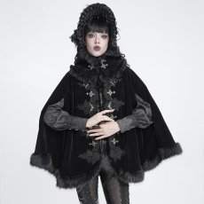 画像5: Cross Lace-Trimmed Velvet Neckwear / 付け襟【Devil Fashion】 (5)
