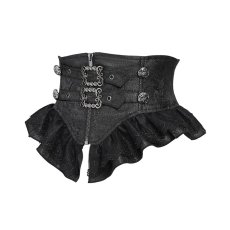 画像7: Ruffled Buckle Straps Lace-up Girdle / コルセットベルト【Devil Fashion】 (7)
