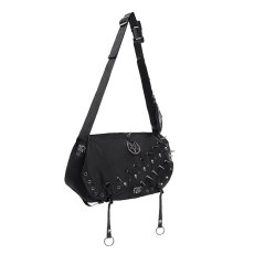 画像8: Punk-Studded Workwear style Crossbody Bag / ショルダーバッグ【Devil Fashion】 (8)