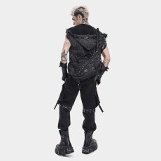 画像3: Punk-Studded Workwear style Crossbody Bag / ショルダーバッグ【Devil Fashion】 (3)