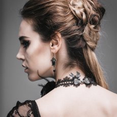 画像5: rose beaded sexy women hollow out lace necklace / ネックレス【Devil Fashion】 (5)