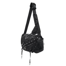 画像7: Punk-Studded Workwear style Crossbody Bag / ショルダーバッグ【Devil Fashion】 (7)